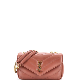 Saint Laurent Loulou NM Shoulder Bag Matelasse Chevron Leather Small