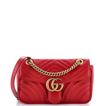 Gucci GG Marmont Flap Bag Matelasse Leather Small