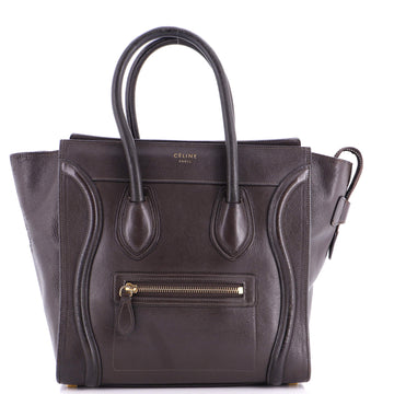 Celine Luggage Bag Smooth Leather Micro