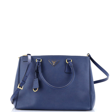 Prada Double Zip Lux Tote Saffiano Leather Medium