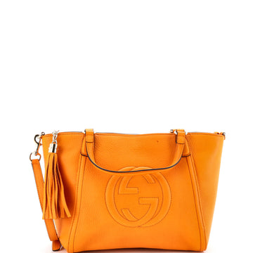 Gucci Soho Convertible Top Handle Bag Leather Small