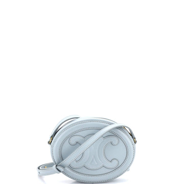 Celine Triomphe Oval Crossbody Bag Leather