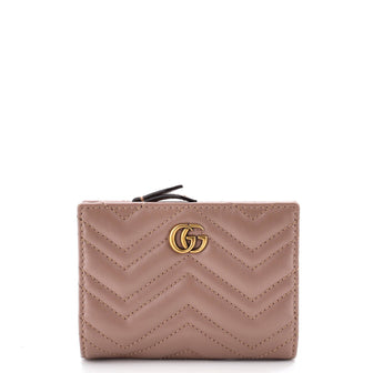 Gucci GG Marmont Bifold Wallet Matelasse Leather Small