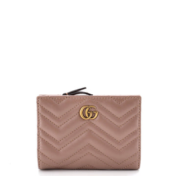 Gucci GG Marmont Bifold Wallet Matelasse Leather Small