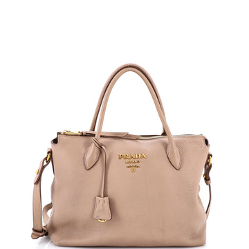 Prada Dual Strap Zip Tote Vitello Daino Medium