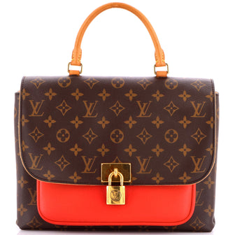 Louis Vuitton Marignan Handbag Monogram Canvas with Leather
