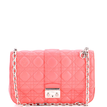 Christian Dior Miss Dior Flap Bag Cannage Quilt Lambskin Medium
