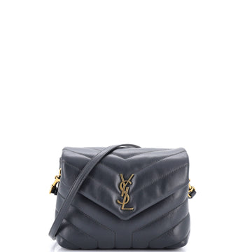 Saint Laurent Loulou Shoulder Bag Matelasse Chevron Leather Toy