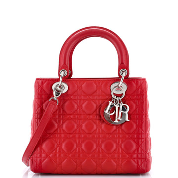 Christian Dior Lady Dior Bag Cannage Quilt Lambskin Medium