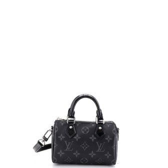 Louis Vuitton Speedy Bandouliere NM Bag Monogram Eclipse Canvas Nano