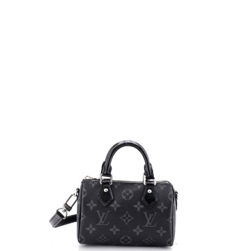 Louis Vuitton Speedy Bandouliere NM Bag Monogram Eclipse Canvas Nano