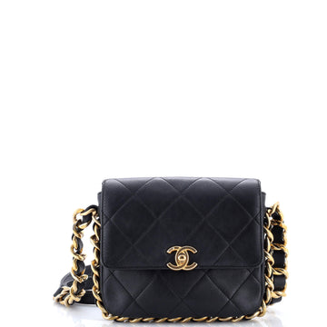 Chanel Framing Chain Flap Bag Quilted Calfskin Small