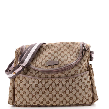 Gucci Diaper Crossbody Bag GG Canvas