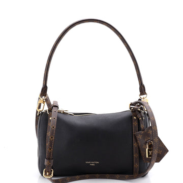 Louis Vuitton Express Handbag Leather with Monogram Canvas PM