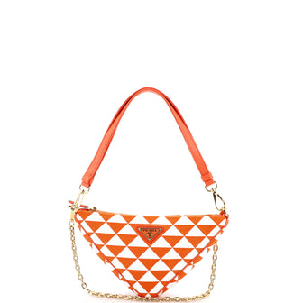 Prada Symbole Triangle Bag Jacquard Mini