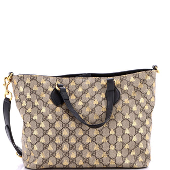 Gucci Convertible Soft Tote Printed GG Coated Canvas Small