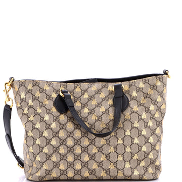 Gucci Convertible Soft Tote Printed GG Coated Canvas Small