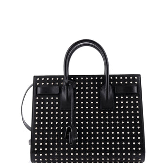 Saint Laurent Sac de Jour Bag Studded Leather Small