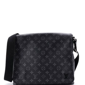 Louis Vuitton District Messenger Bag Monogram Eclipse Canvas MM