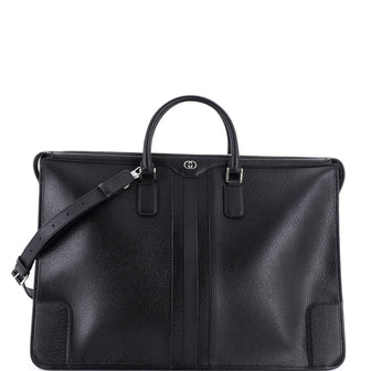 Gucci Interlocking G Convertible Briefcase Leather Large