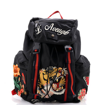 Gucci Techpack Backpack Embroidered Techno Canvas