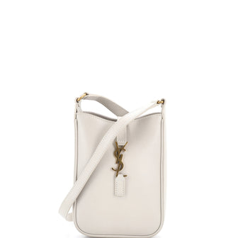 Saint Laurent Le 5 a 7 Vertical Shoulder Bag Leather Mini