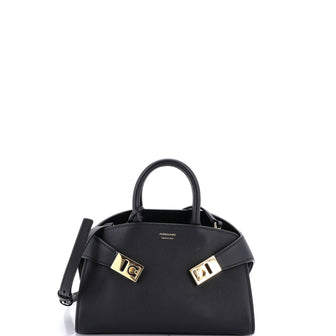 Salvatore Ferragamo Hug Top Handle Bag Leather XS