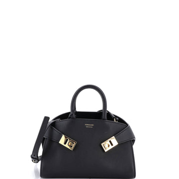 Salvatore Ferragamo Hug Top Handle Bag Leather XS