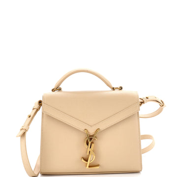 Saint Laurent Cassandra Top Handle Bag Leather Mini