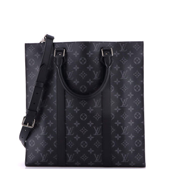 Louis Vuitton Sac Plat Bag Monogram Eclipse Canvas