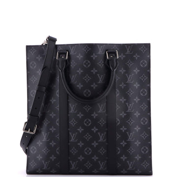 Louis Vuitton Sac Plat Bag Monogram Eclipse Canvas