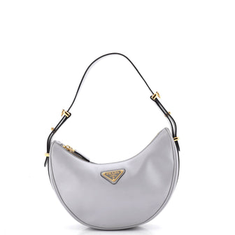 Prada Arque Half Moon Hobo Leather Small