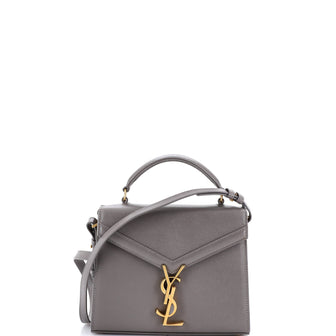 Saint Laurent Cassandra Top Handle Bag Leather Mini