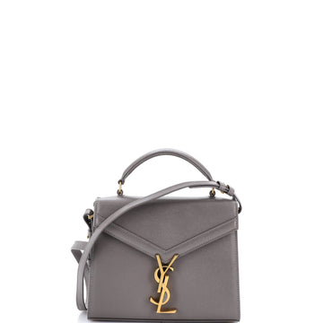 Saint Laurent Cassandra Top Handle Bag Leather Mini