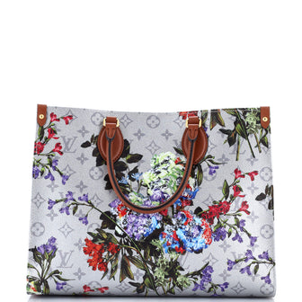 Louis Vuitton OnTheGo Tote Limited Edition Floral Monogram Canvas MM