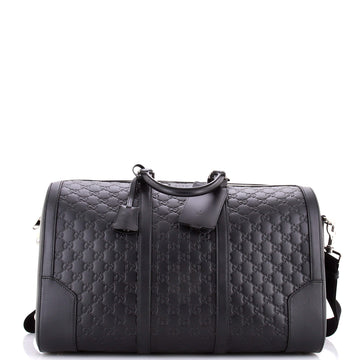 Gucci Signature Convertible Duffle Bag Guccissima Leather Medium