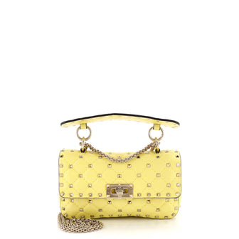 Valentino Garavani Rockstud Spike Flap Bag Quilted Leather Small