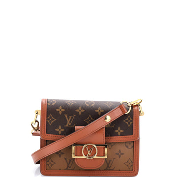Louis Vuitton Dauphine Shoulder Bag Reverse Monogram Canvas Mini
