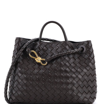 Bottega Veneta Andiamo Top Handle Bag Intrecciato Nappa Medium