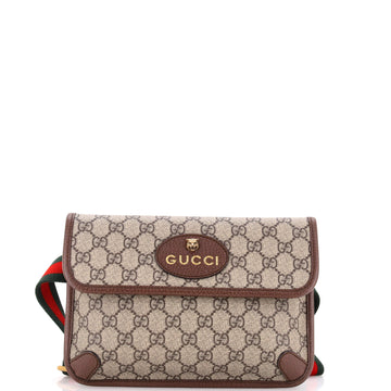 Gucci Neo Vintage Flap Belt Bag GG Coated Canvas