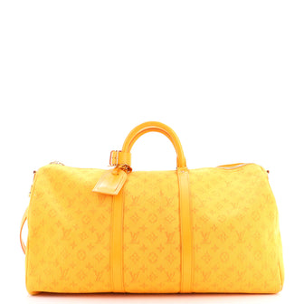 Louis Vuitton Keepall Bandouliere Bag Monogram Denim 50