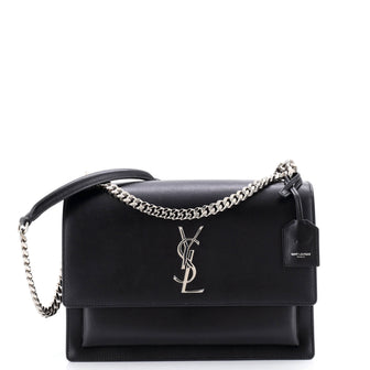 Saint Laurent Sunset Crossbody Bag Leather Medium
