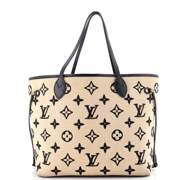 Louis Vuitton Neverfull NM Tote By The Pool Monogram Raffia MM