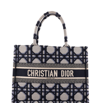Christian Dior Book Tote Macrocannage Canvas Medium