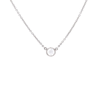 Tiffany & Co. Elsa Peretti Diamonds By The Yard Pendant Necklace Platinum with Diamond 0.20-0.29CT