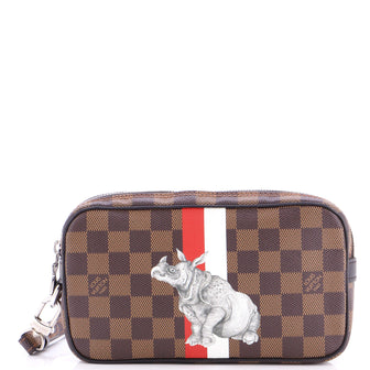 Louis Vuitton Pochette Volga Limited Edition Chapman Savane Damier