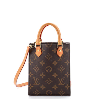 Louis Vuitton Petit Sac Plat Bag Monogram Canvas