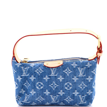 Louis Vuitton Hills Pochette LV Remix Monogram Denim