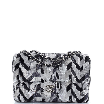 CC Chain Flap Bag Sequins Medium