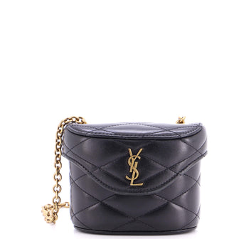 Saint Laurent June Box Bag Quilted Leather Micro
